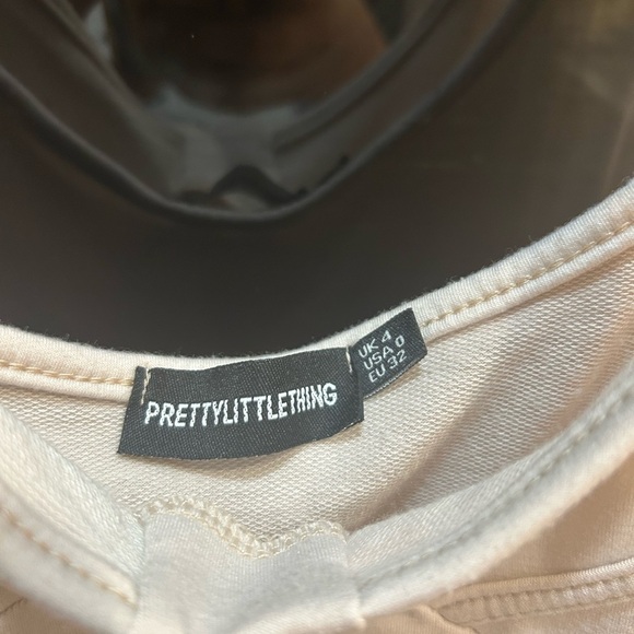 PrettyLittleThing Cream Sleeveless Jumpsuit, size O, GUC - Picture 2 of 3